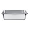 1 Pack Stainless Steam Hotel Pan, Full Size Table Steam Pan, 6 Inch Deep Anti Jam Restaurant Supplies Reusable Rustproof Catering Storage for Home