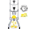 8-Section Commercial Easy Wedger Stainless Steel Blade Fruit Lime Slicer, Lemon Cutter 8 Wedges for Bar Restaurant
