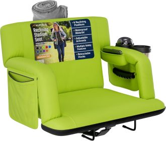 Alpcour Premium Reclining Stadium Seat for Bleachers with Back Support
