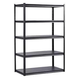 Storage Shelves, 3000 lbs, 5 Tier Garage Storage Shelving, 24" D x 48" W x 72" H Adjustable Metal Shelves for Garage Shelves Utility Rack Shelf