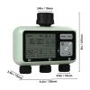 Water Timer, 3 Outlets, Hose Watering Sprinkler Timer