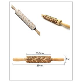Rolling Pin Christmas Embossing (Option: 3pcs set)