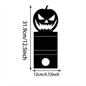 CIFbuy Gothic Halloween Pumpkin Candle Holder, Classic Black Candlestick, Spooky Haunted House Centerpiece Home Decor (TikTok, Temu Pick-up Servi (Option: defaulttitle)