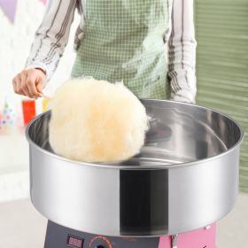 Electric Cotton Candy Machine, 1000W Candy Floss Maker, Commercial Cotton Candy Machine With Stainless Steel Bowl, And Sugar Scoop, Perfect For H (Option: pink)