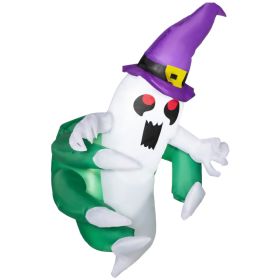 3.9ft Inflatable Halloween Window Sticker Ghost, Blow Up LED  Display for Garden Indoor Outdoor (Option: Multi Color-160x160x120 mm)