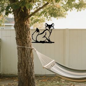 CIFbuy Vintage Tree Stump Wall Art Black Iron Animal Silhouette Sign Rustic Farmhouse Decor For Garden Porch Yard Indoor Outdoor Wall (TikTok, Te (Option: defaulttitle)