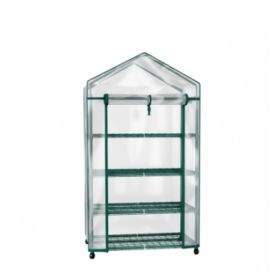 Outdoor And Indoor Small Greenhouses, Portable Greenhouses, Multi-layer Plant-growing Racks With Polyethylene Covers (Option: 27CL)